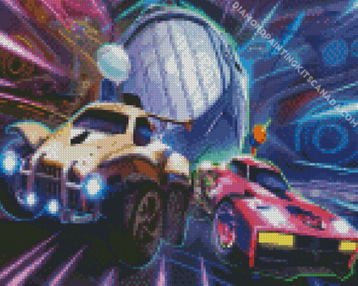 Rocket League Racing Cars Diamond Painting