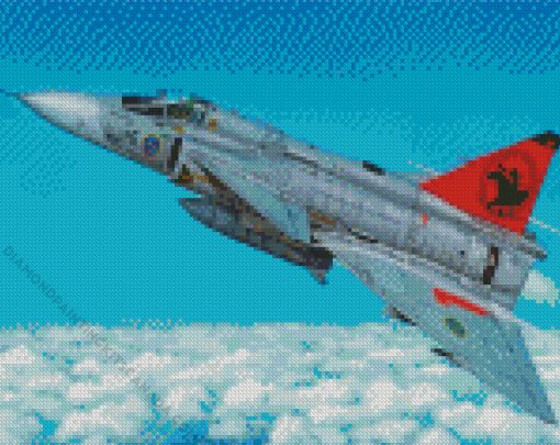 Saab 37 Viggen Diamond Painting