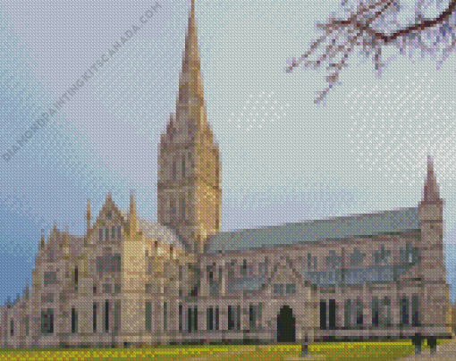 Salisbury Cathedral England Diamond Painting