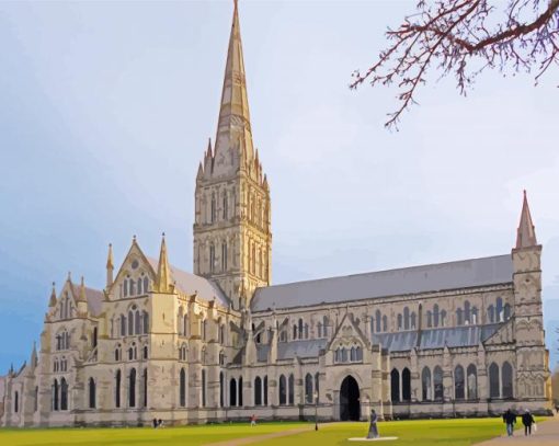 Salisbury Cathedral England Diamond Painting