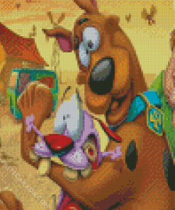 Scooby Doo And Courage The Dog Diamond Painting