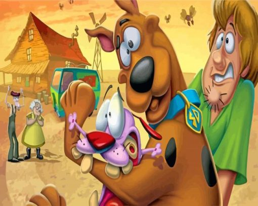 Scooby Doo And Courage The Dog Diamond Painting