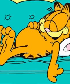 Sleepy Garfield The Cat Diamond Painting