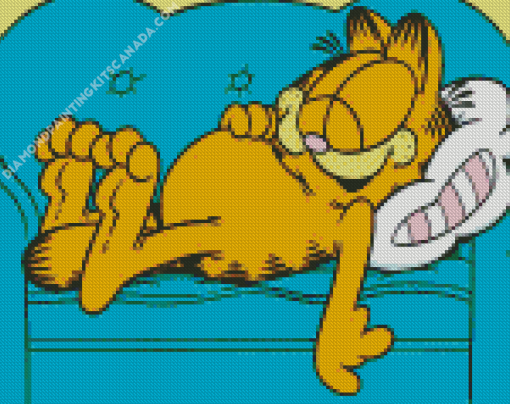 Sleepy Garfield The Cat Diamond Painting