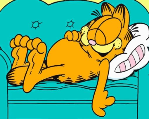 Sleepy Garfield The Cat Diamond Painting