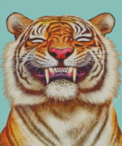 Smiling Tiger Diamond Painting