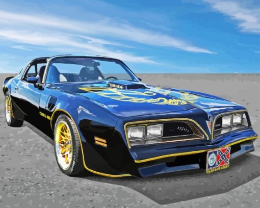 Smokey And The Bandit Trans Am Diamond Painting