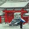 Snow At Shiba Daimon Diamond Painting