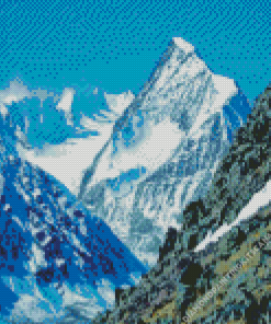 Snowy Altai Mountains Diamond Painting