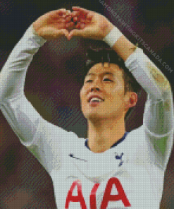 Son Heung Min Tottenham Player Diamond Painting