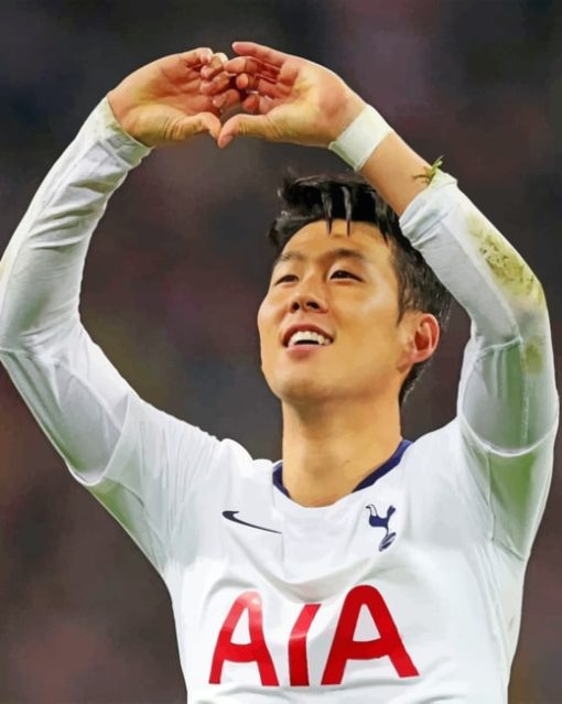 Son Heung Min Tottenham Player Diamond Painting