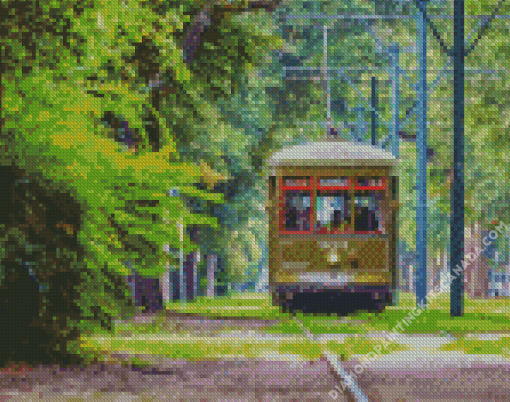 St Charles Streetcar Diamond Painting