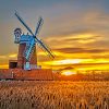 Sunset At Cley Next The Sea Diamond Painting