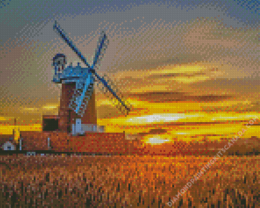 Sunset At Cley Next The Sea Diamond Painting