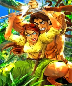 Tarzan and Jane Art Diamond Painting