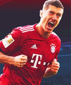 The Player Robert Lewandowski Diamond Painting