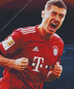 The Player Robert Lewandowski Diamond Painting