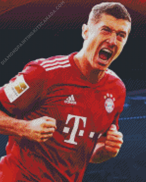 The Player Robert Lewandowski Diamond Painting