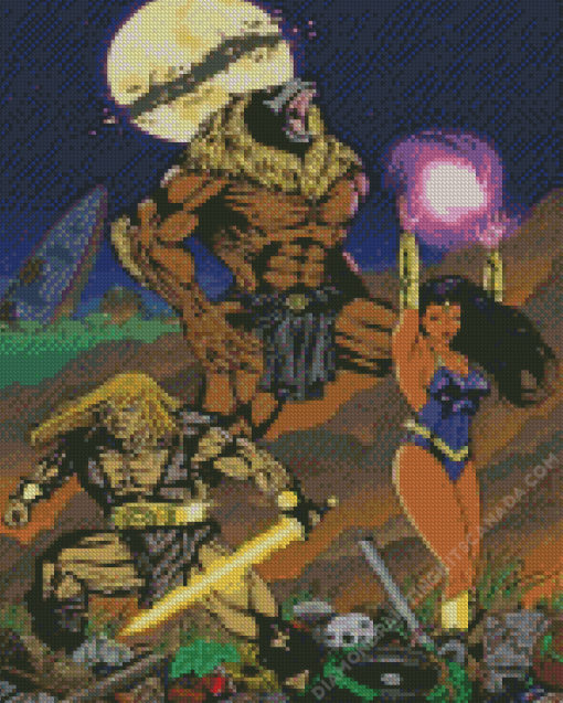 Thundarr the Barbarian Animation Diamond Painting