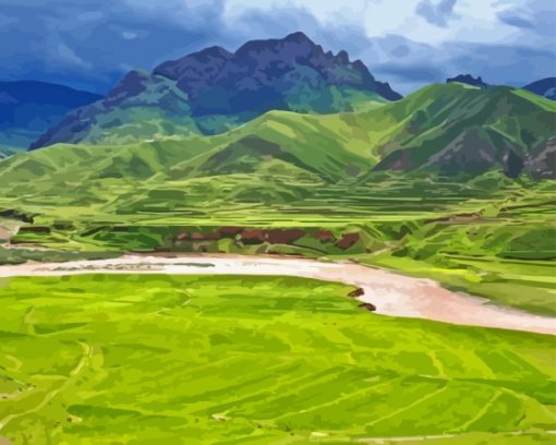 Tibet Mountain Diamond Painting