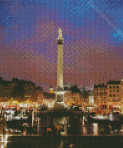 Trafalgar Square at Night Diamond Painting
