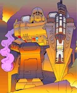 Transformers Megatron Illustration Diamond Painting