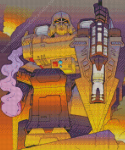 Transformers Megatron Illustration Diamond Painting