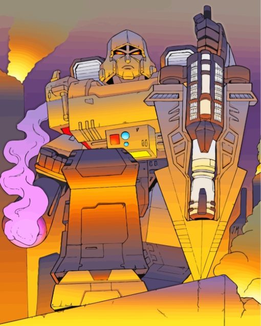 Transformers Megatron Illustration Diamond Painting