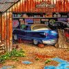 Vintage Car Garage Diamond Painting