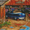 Vintage Car Garage Diamond Painting