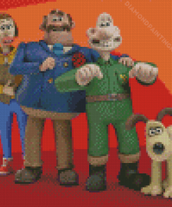 Wallace and Gromit Characters Diamond Painting