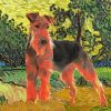 Welsh Terrier Dog Diamond Painting