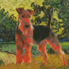 Welsh Terrier Dog Diamond Painting