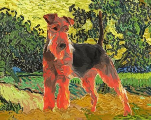 Welsh Terrier Dog Diamond Painting