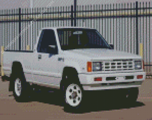 White Ram 50 Truck Diamond Painting