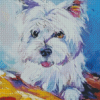 White Scottish Highland Terrier Diamond Painting