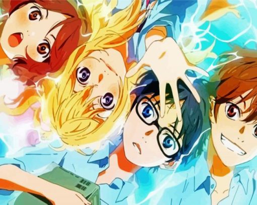 Your Lie In April Characters Diamond Painting