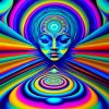 Abstract Psychedelic Face Diamond Painting