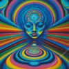 Abstract Psychedelic Face Diamond Painting