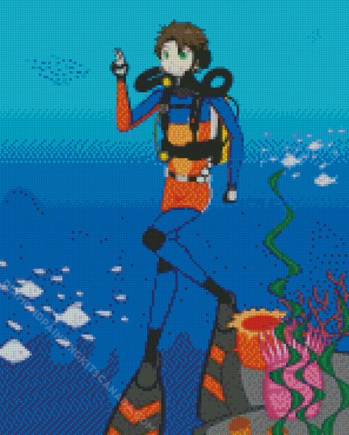 Aesthetic Diving Diamond Painting