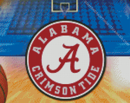 Alabama Crimson Tide Basketball Team Diamond Painting