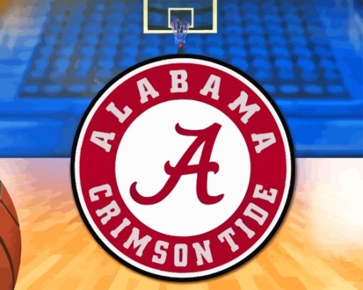 Alabama Crimson Tide Basketball Team Diamond Painting