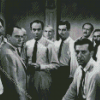 Black And White 12 Angry Men Diamond Painting