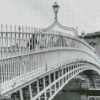 Black And White Half Penny Bridge Diamond Painting