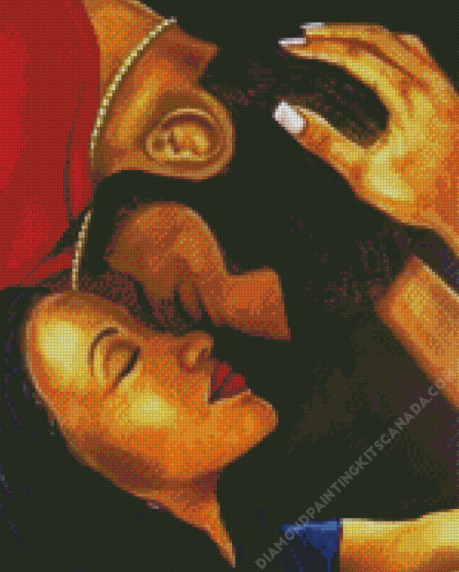 Black Couples Diamond Painting