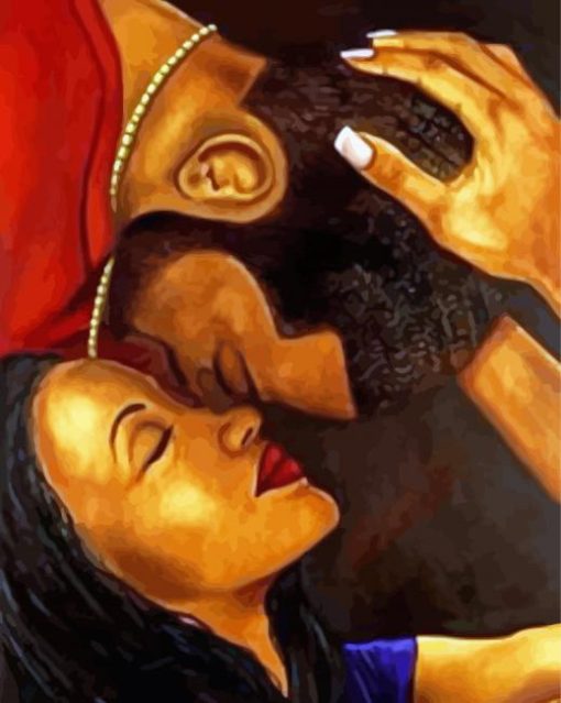 Black Couples Diamond Painting