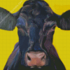 Black Cow Diamond Painting