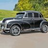 Black Morris Minor Car Diamond Painting