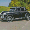 Black Morris Minor Car Diamond Painting