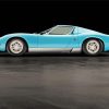 Blue Lamborghini Miura Diamond Painting